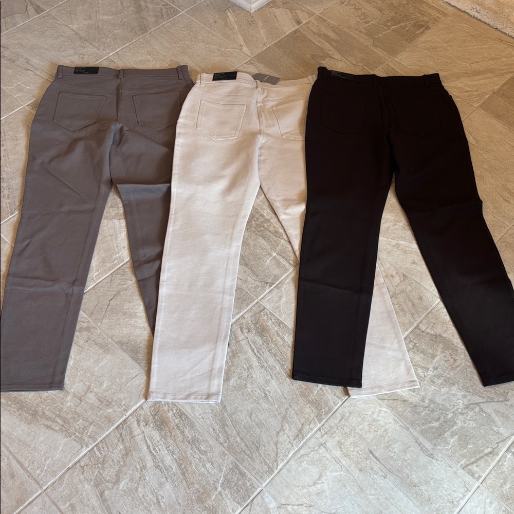 Chico’s NWT Bundle of 3 pairs So Slimming Peyton Pants